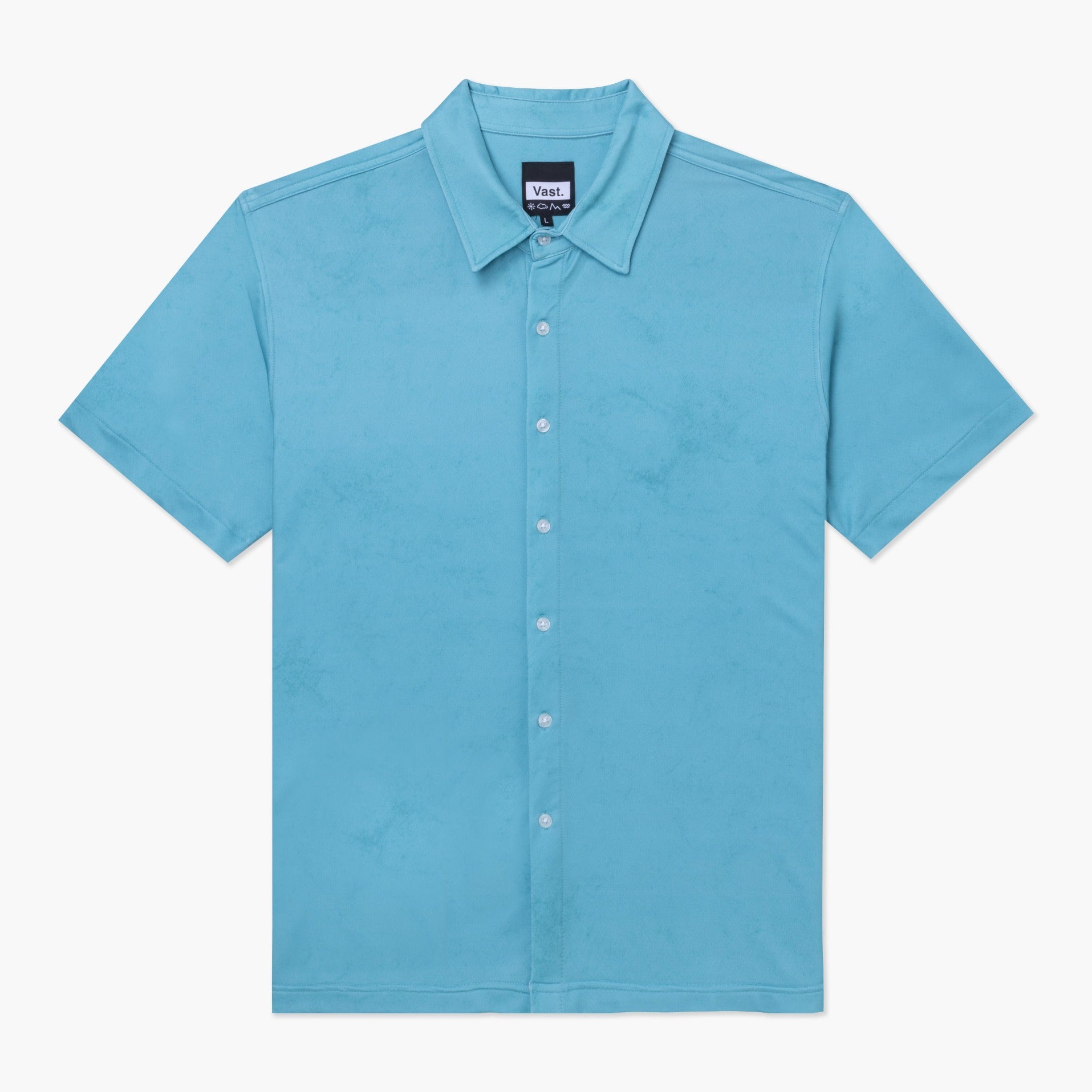 VAST Patina Button Up 防曬機能衝浪短袖襯衫 官方商品圖 1 湖水綠