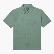 VAST Patina Button Up 防曬機能衝浪短袖襯衫 官方商品圖 1 軍綠色