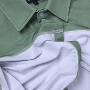 VAST Patina Button Up 防曬機能衝浪短袖襯衫 官方商品圖 4 軍綠色
