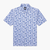 VAST Hibiscus Button Up 防曬機能衝浪短袖襯衫 官方商品圖 1 藍色