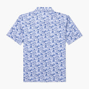 VAST Hibiscus Button Up 防曬機能衝浪短袖襯衫 官方商品圖 2 藍色