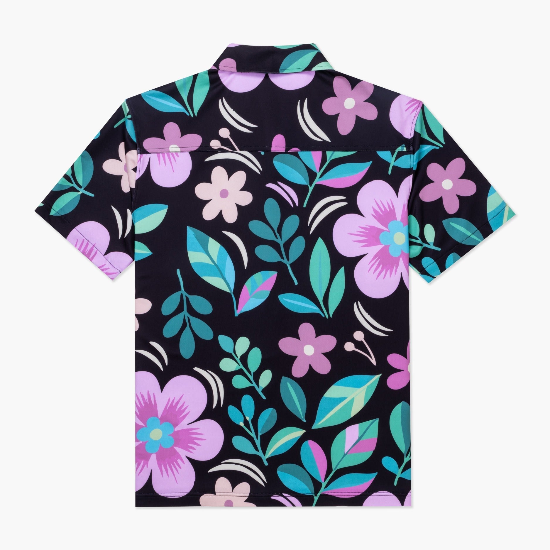 VAST Floral Foliage Button Up 防曬機能衝浪短袖襯衫 官方商品圖 2 粉色