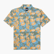 VAST Ode to the Islands Button Up 防曬機能衝浪短袖襯衫 官方商品圖 1 橘紅色