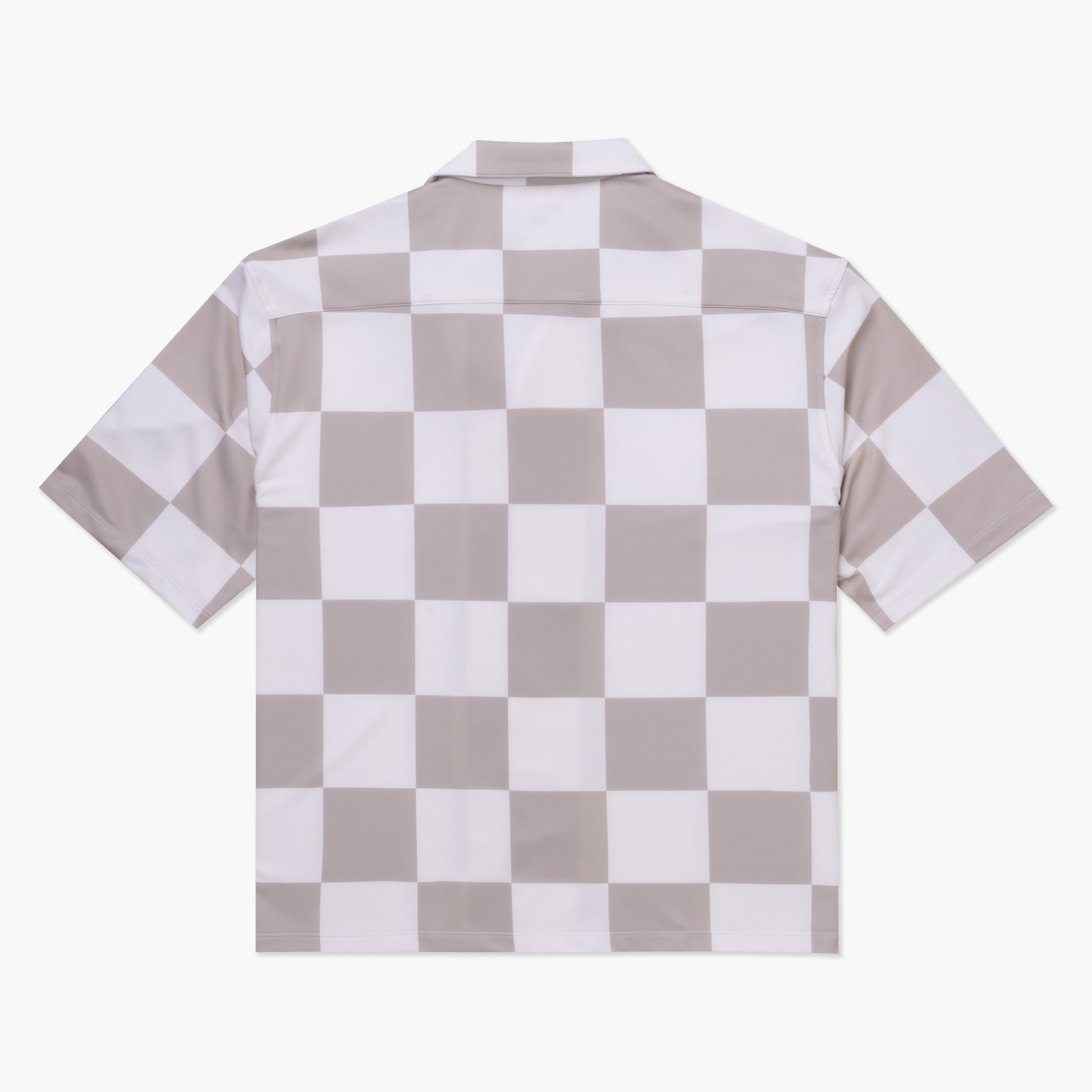 VAST Checker Wise Boxy Fit Button Up 防曬機能衝浪短袖襯衫 官方商品圖 2 奶油白