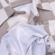 VAST Checker Wise Boxy Fit Button Up 防曬機能衝浪短袖襯衫 官方商品圖 4 奶油白