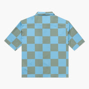 VAST Checker Wise Boxy Fit Button Up 防曬機能衝浪短袖襯衫 官方商品圖 2 軍綠色