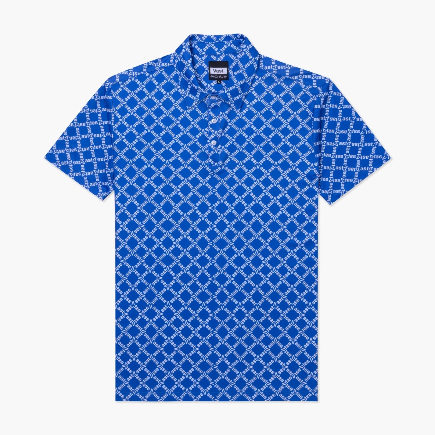 VAST Cross Fade Polo 防曬機能短袖polo衫 官方商品圖 1 藍色