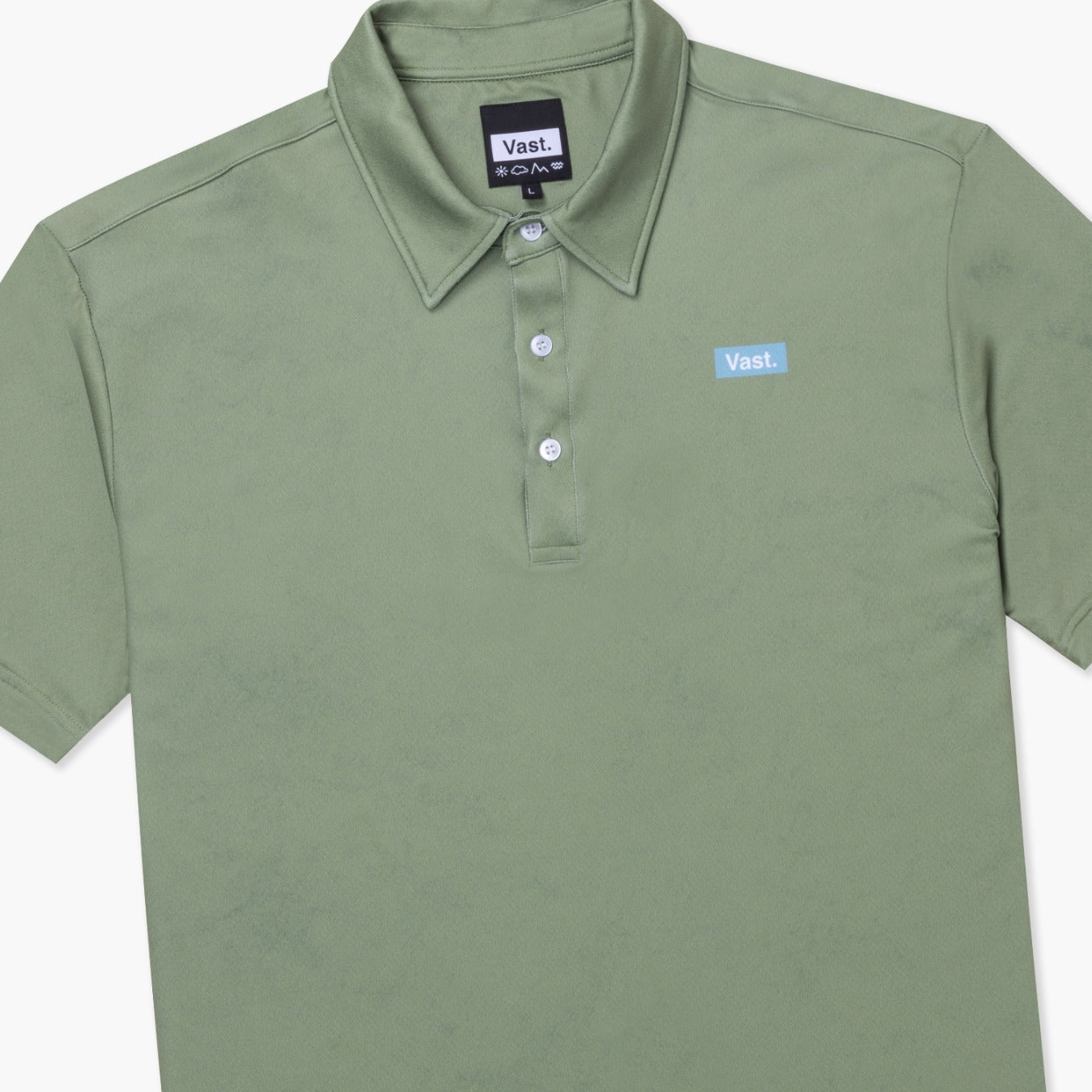 VAST Petina Polo 防曬機能短袖polo衫 官方商品圖 3 軍綠色