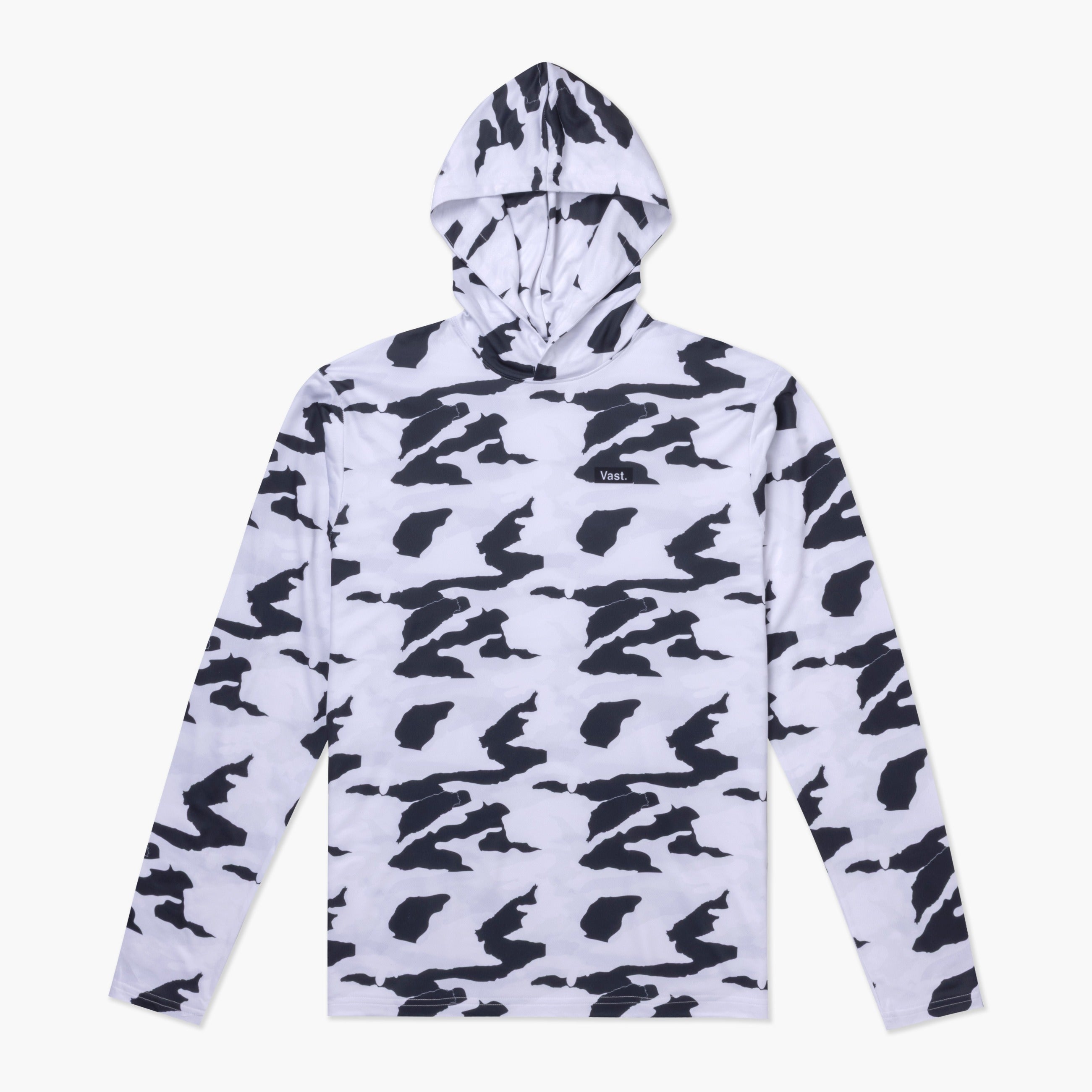 VAST Camo Hooded Long Sleeve Sun Savior 防曬機能帽T 官方商品圖 1 迷彩白