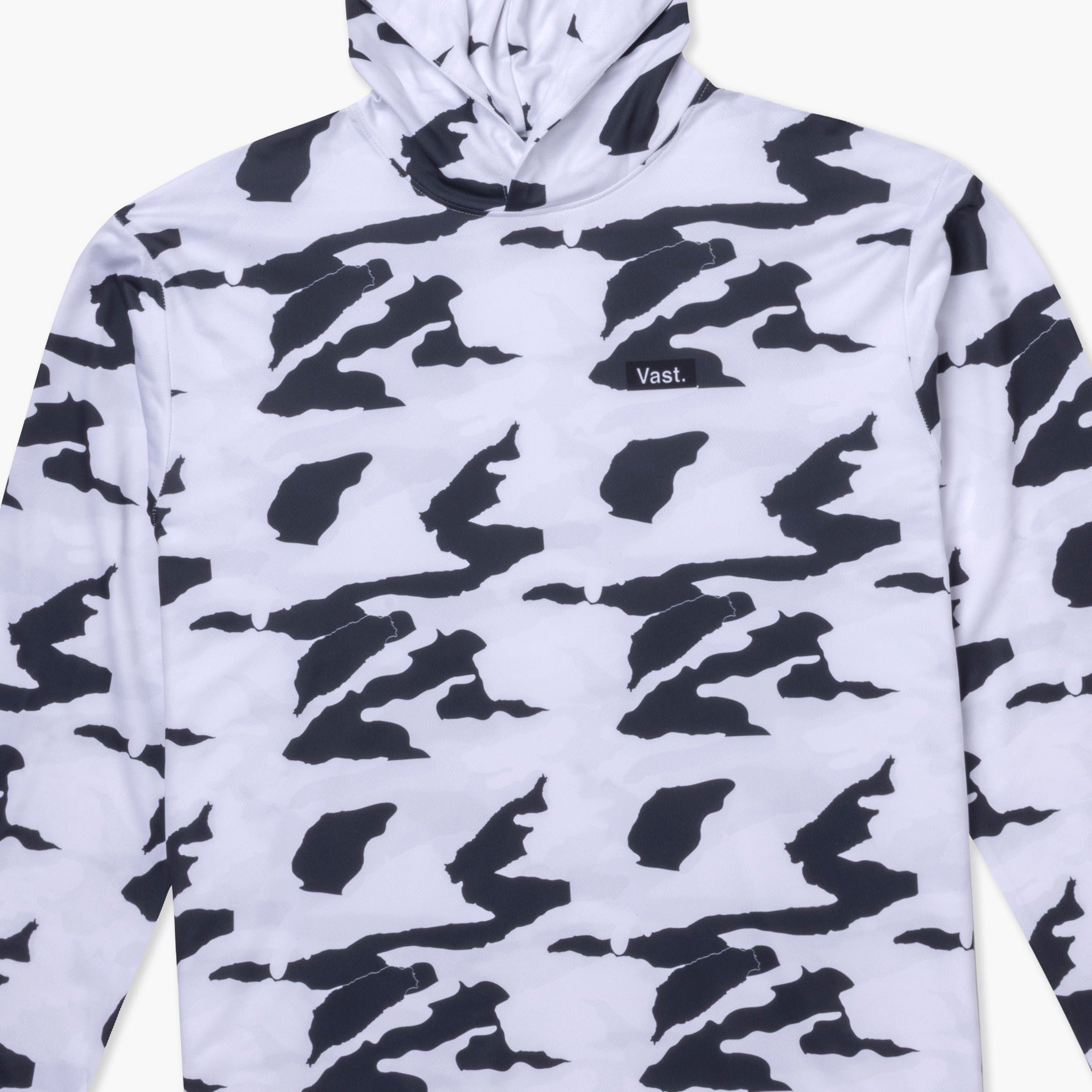 VAST Camo Hooded Long Sleeve Sun Savior 防曬機能帽T 官方商品圖 3 迷彩白