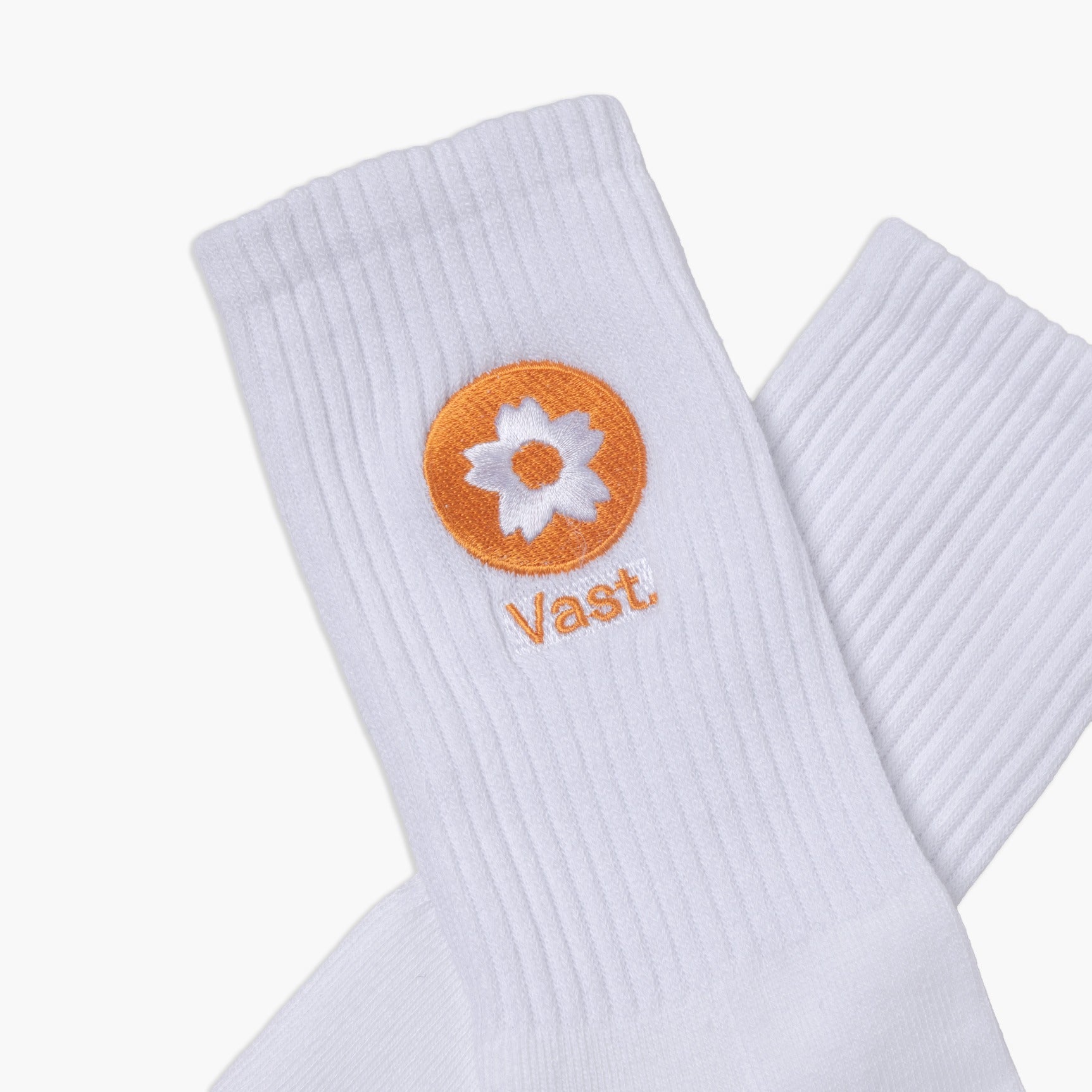 VAST SAKURA Socks 經典櫻花半筒襪 官方商品圖 3 橘紅色