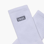 VAST Box Logo Socks 經典LOGO半筒襪 官方商品圖 3 灰藍色