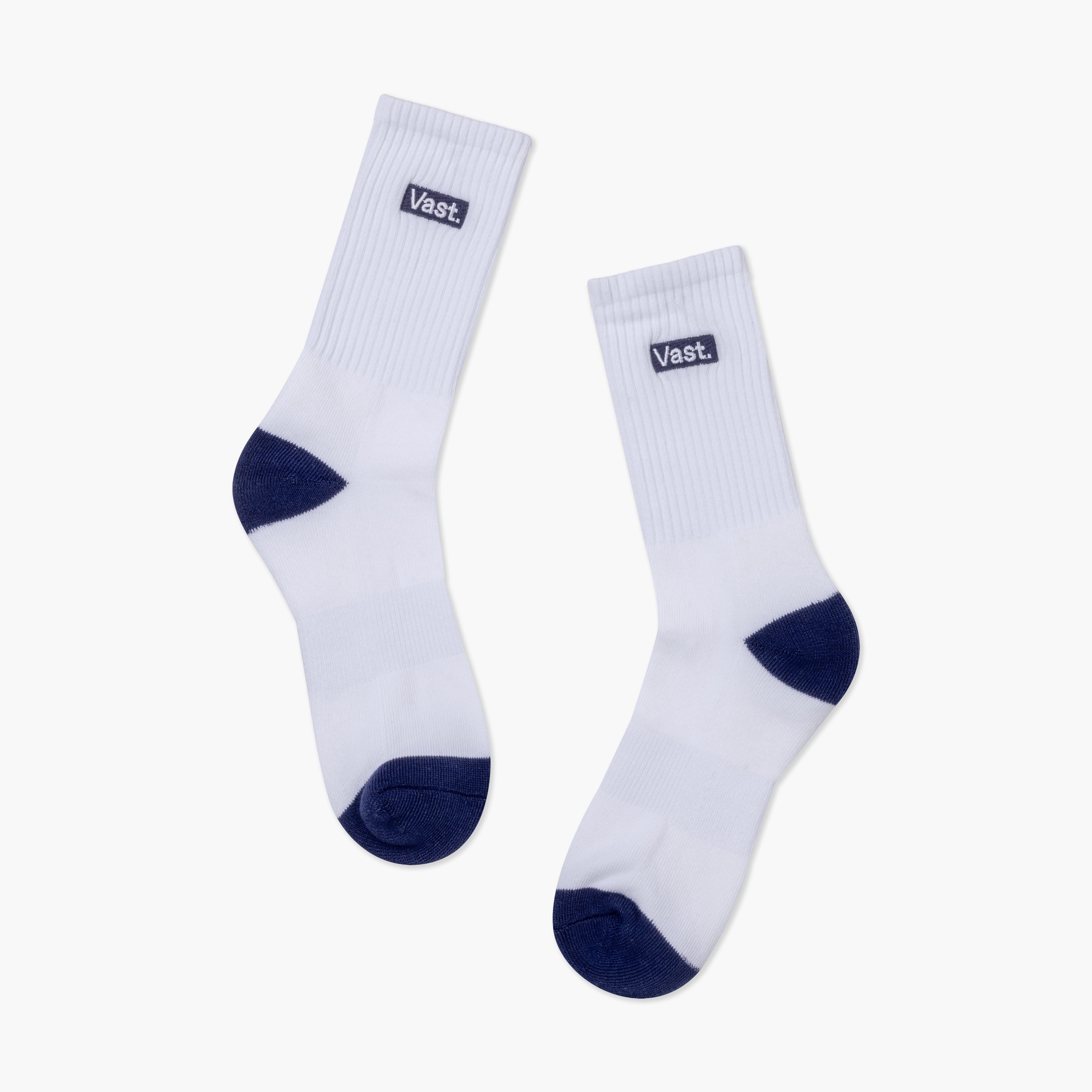 VAST Box Logo Socks 經典LOGO半筒襪 官方商品圖 1 海軍藍