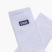 VAST Box Logo Socks 經典LOGO半筒襪 官方商品圖 3 海軍藍