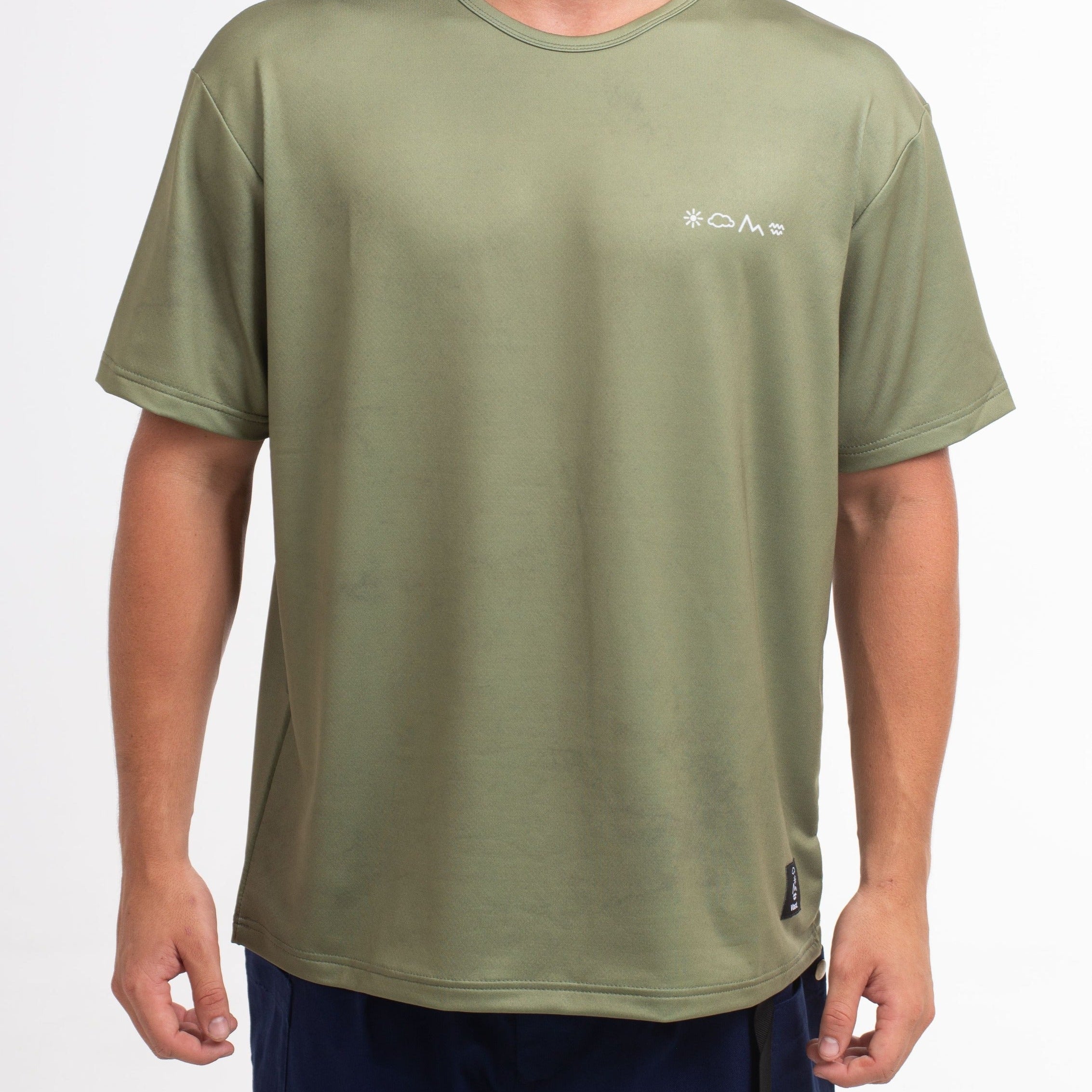 VAST Patina Standard Fit Tee 防曬機能衝浪衣 官方商品圖 5 軍綠色