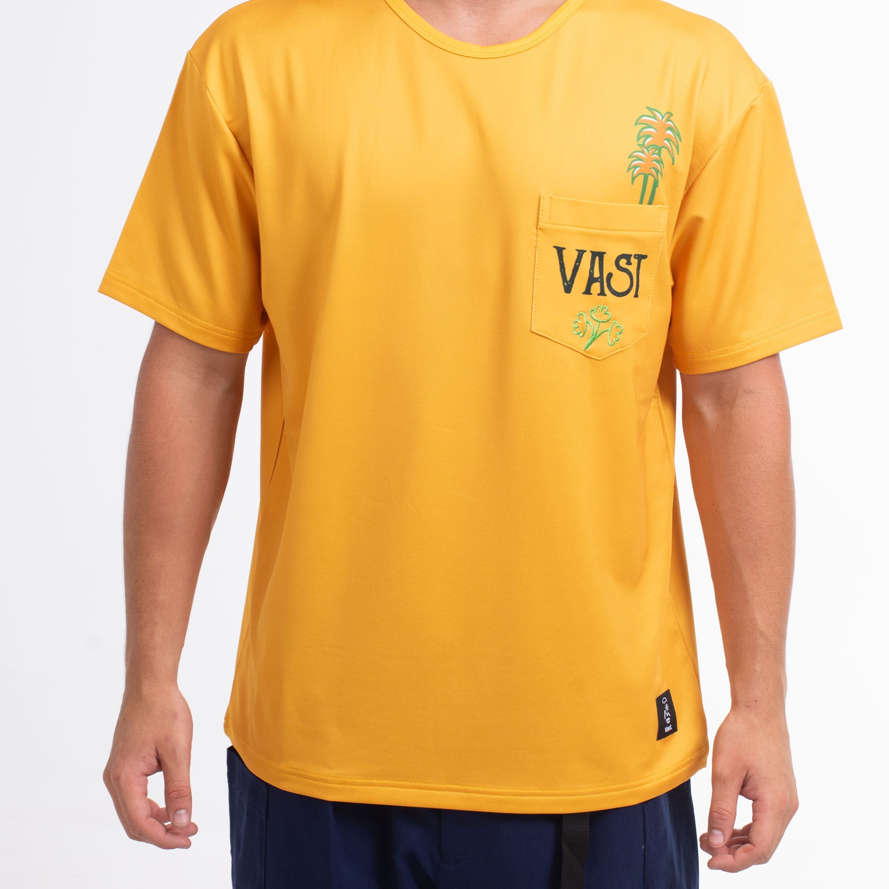 VAST Yogi Peace Pocket Standard Fit Tee 防曬機能衝浪衣 官方商品圖 5 橘紅色