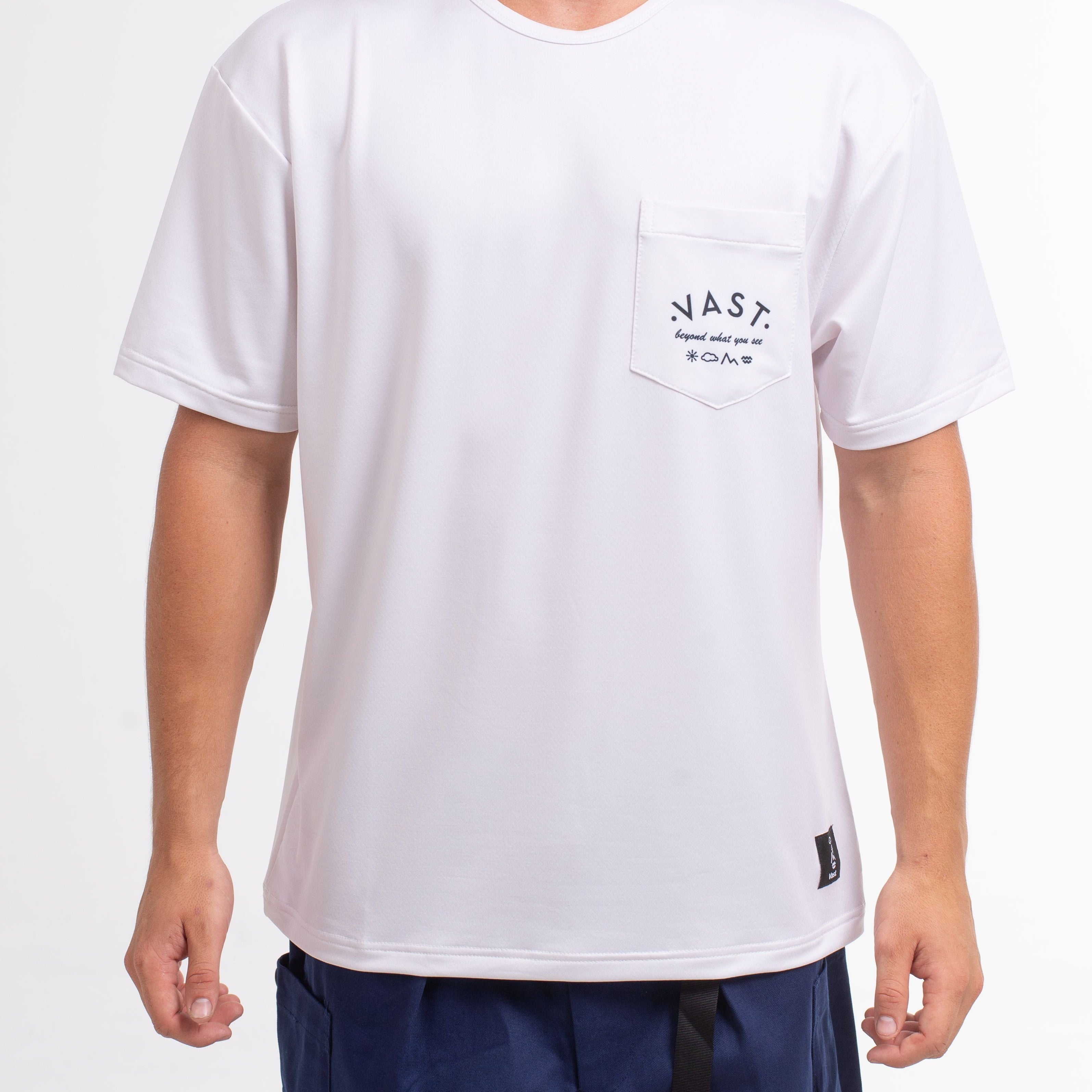 VAST Mono Type Standard Fit Tee 防曬機能衝浪衣 官方商品圖 5 水泥白