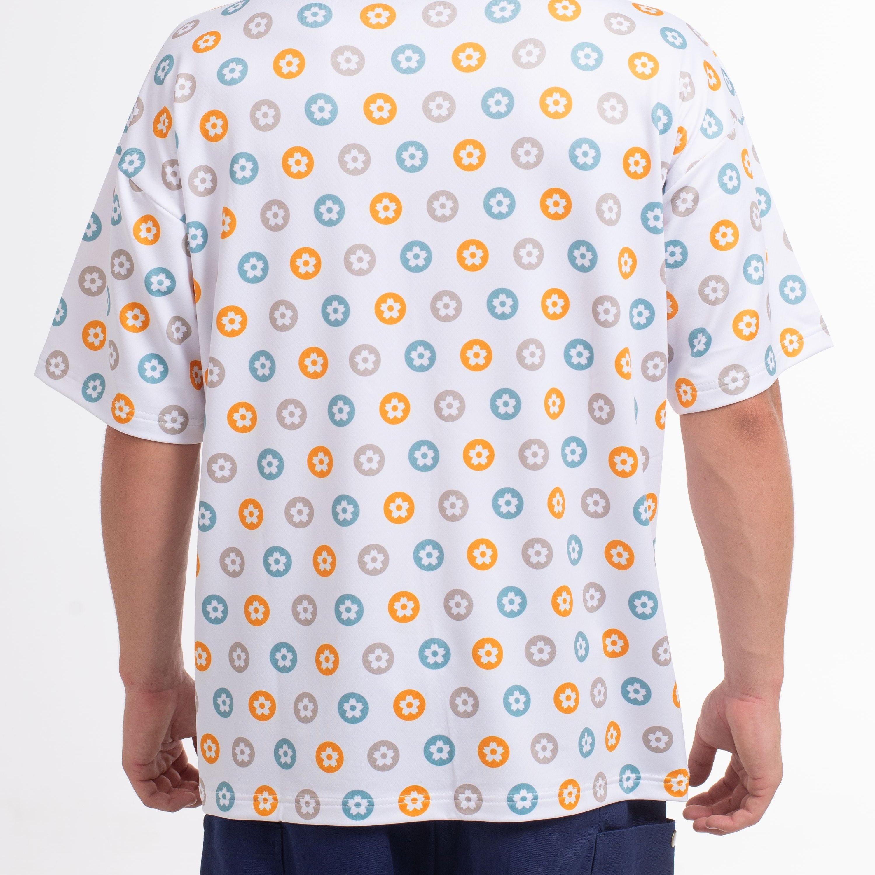 VAST Sakura Polka Boxy Fit Tee 防曬機能衝浪衣 官方商品圖 6 水泥白