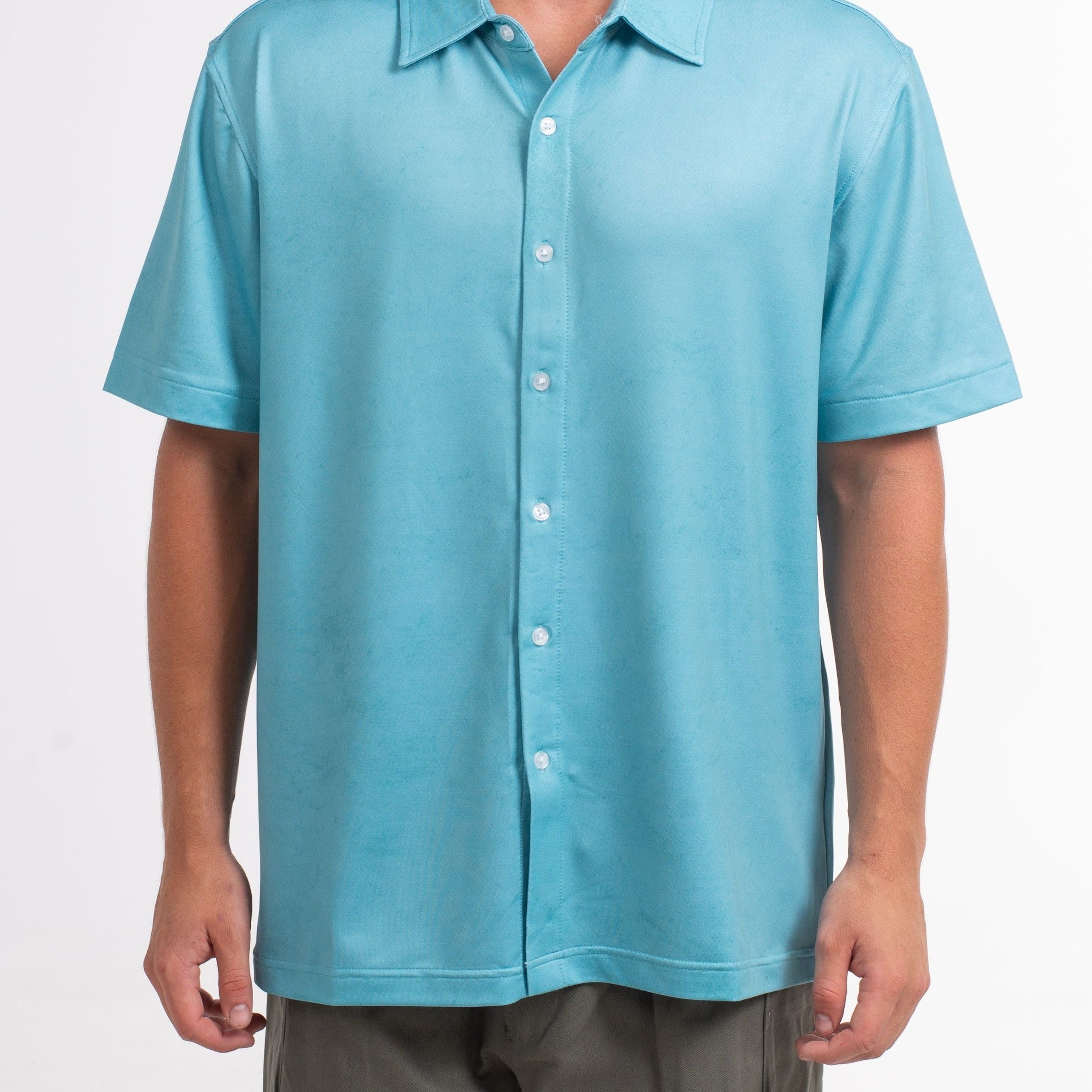 VAST Patina Button Up 防曬機能衝浪短袖襯衫 官方商品圖 5 湖水綠