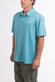VAST Patina Button Up 防曬機能衝浪短袖襯衫 官方商品圖 7 湖水綠