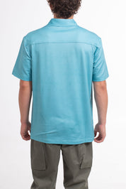 VAST Patina Button Up 防曬機能衝浪短袖襯衫 官方商品圖 6 湖水綠