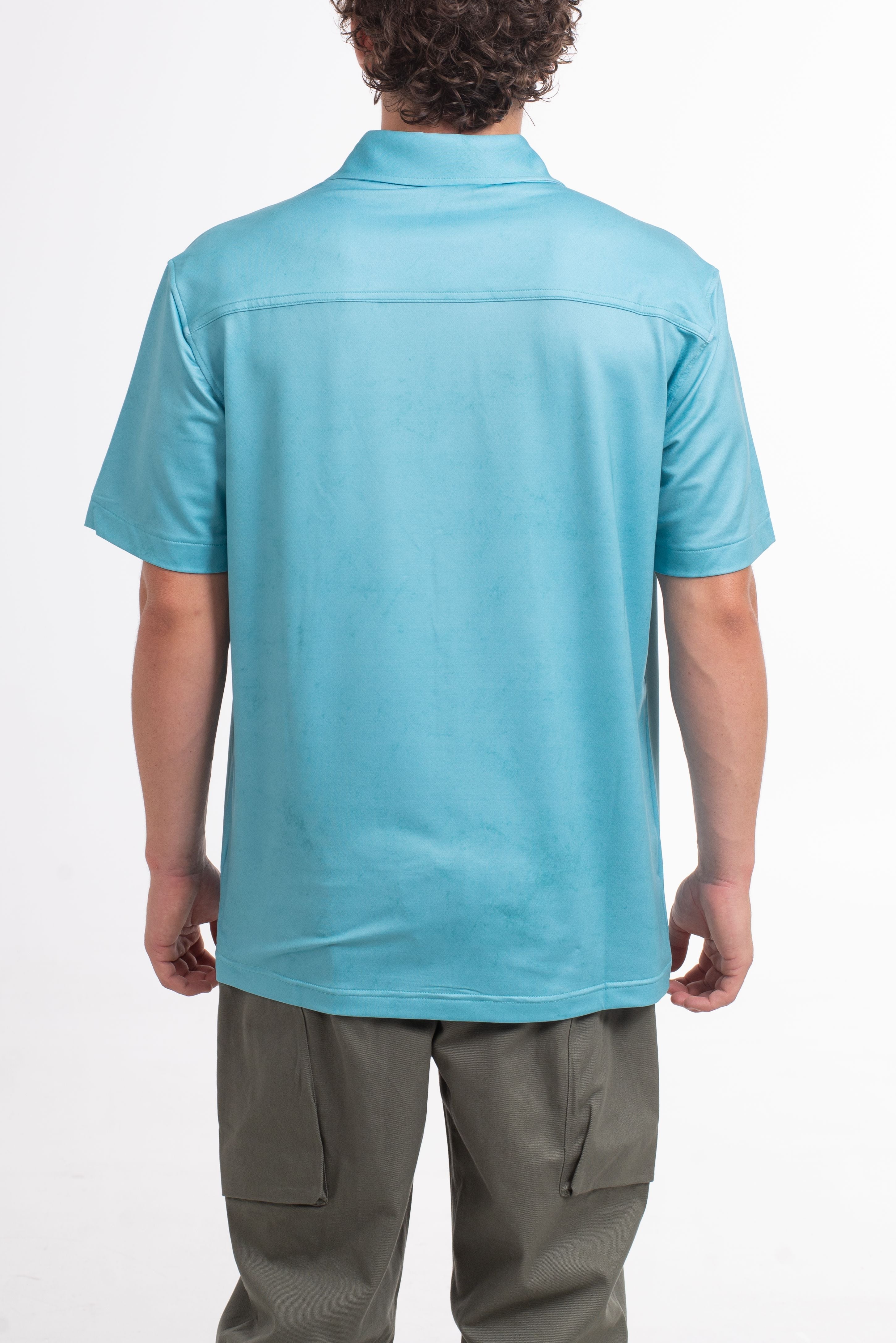 VAST Patina Button Up 防曬機能衝浪短袖襯衫 官方商品圖 6 湖水綠