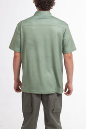 VAST Patina Button Up 防曬機能衝浪短袖襯衫 官方商品圖 6 軍綠色