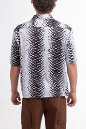 VAST Dead Slow Boxy Fit Button Up 防曬機能衝浪短袖襯衫 官方商品圖 6 黑/白