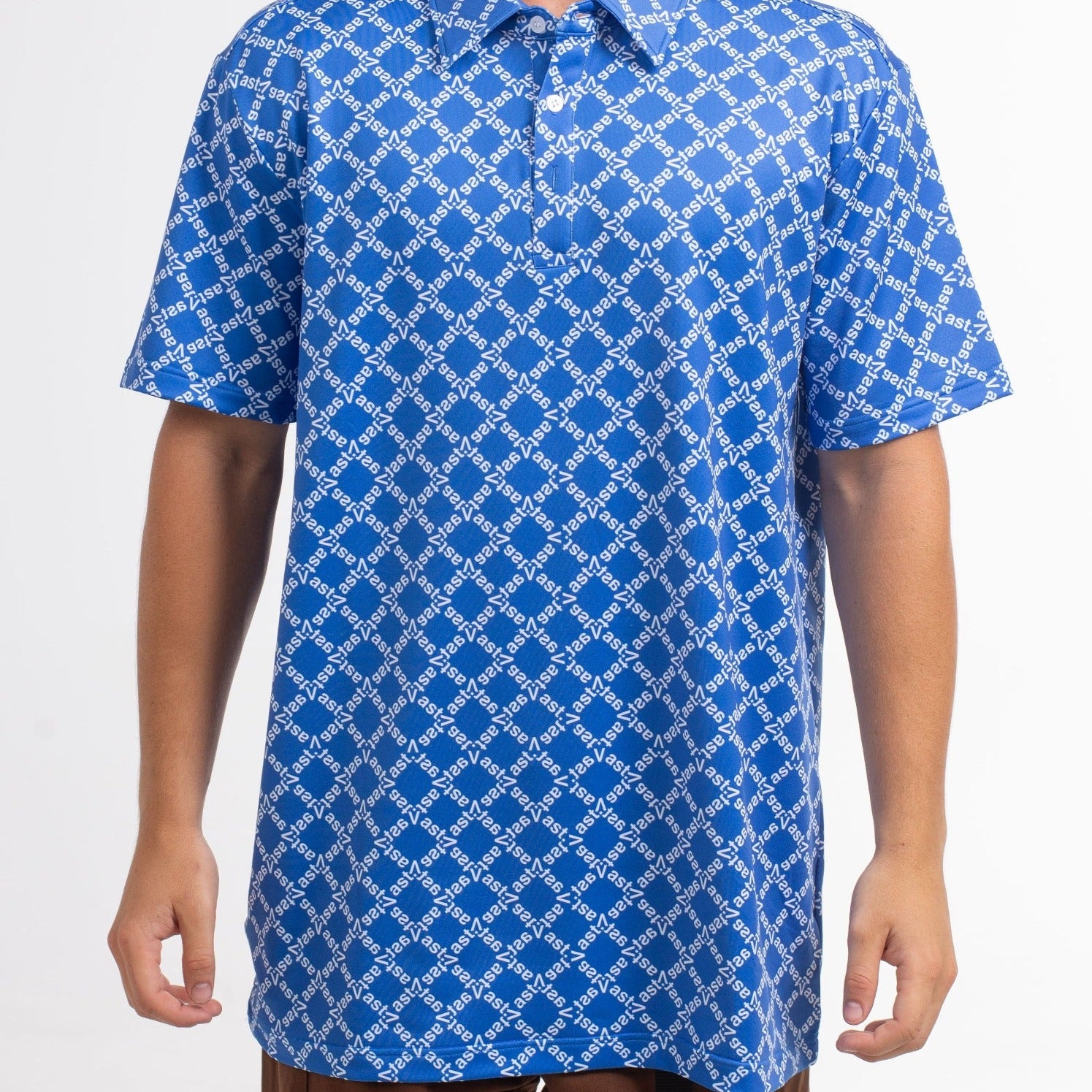 VAST Cross Fade Polo 防曬機能短袖polo衫 官方商品圖 5 藍色