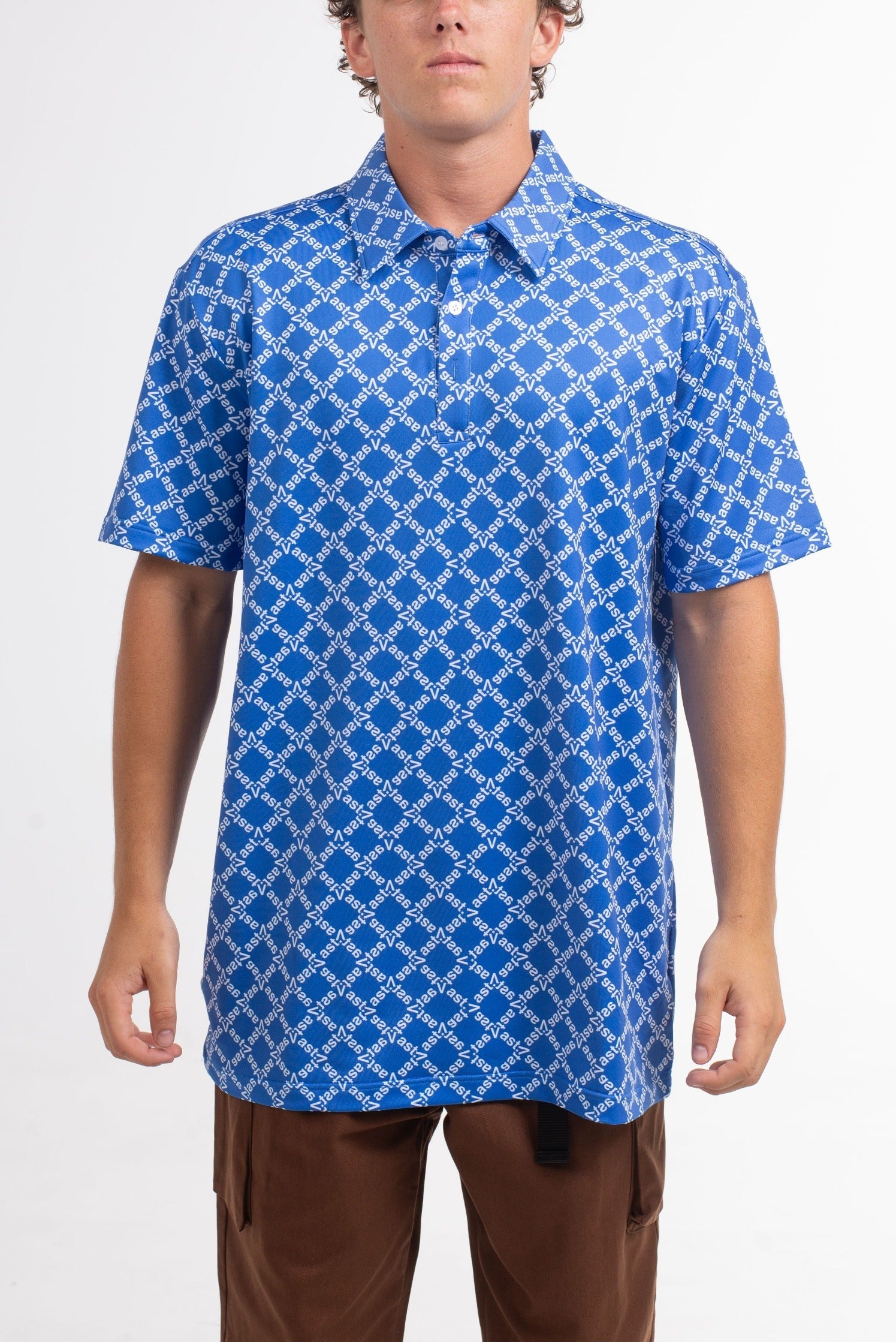 VAST Cross Fade Polo 防曬機能短袖polo衫 官方商品圖 5 藍色