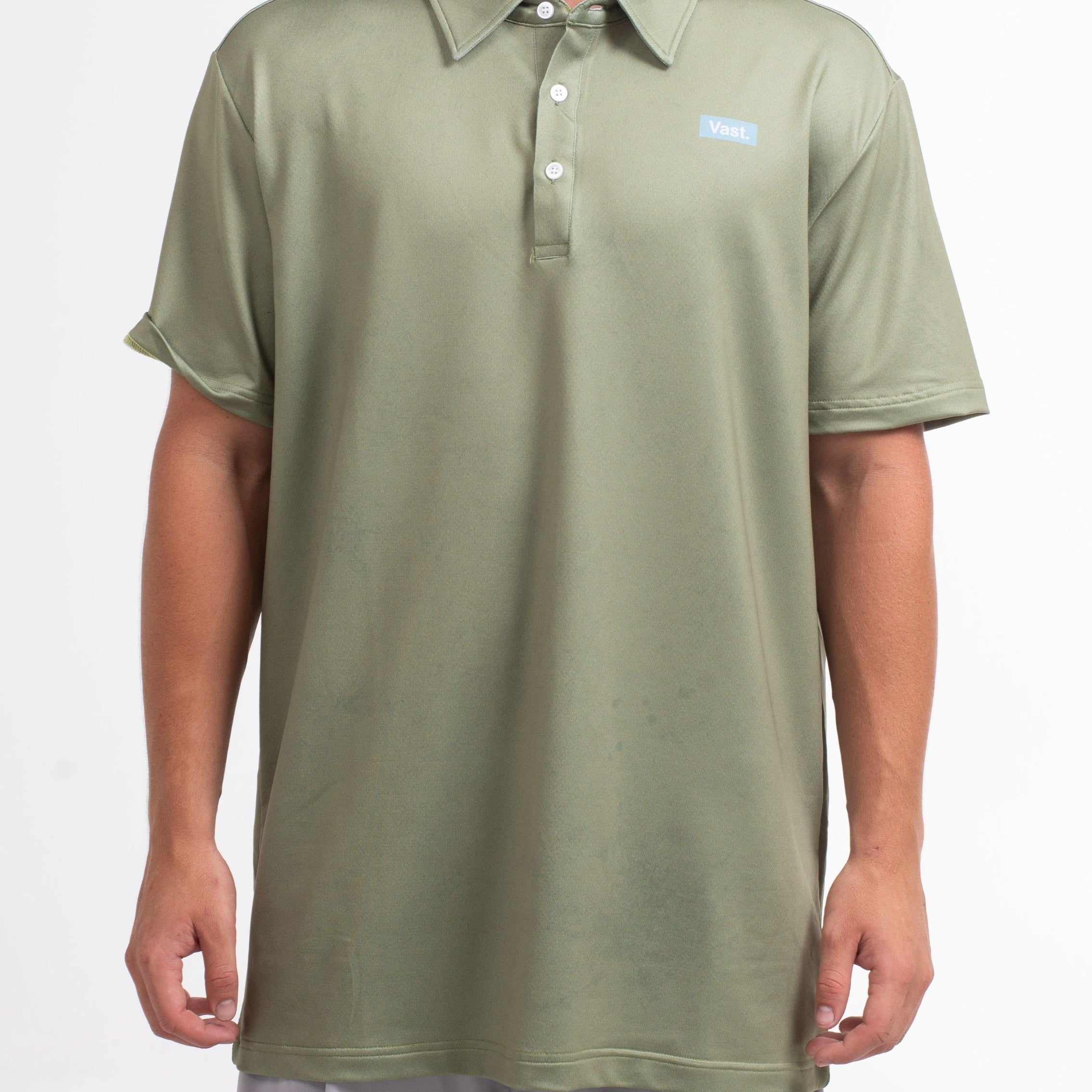 VAST Petina Polo 防曬機能短袖polo衫 官方商品圖 5 軍綠色