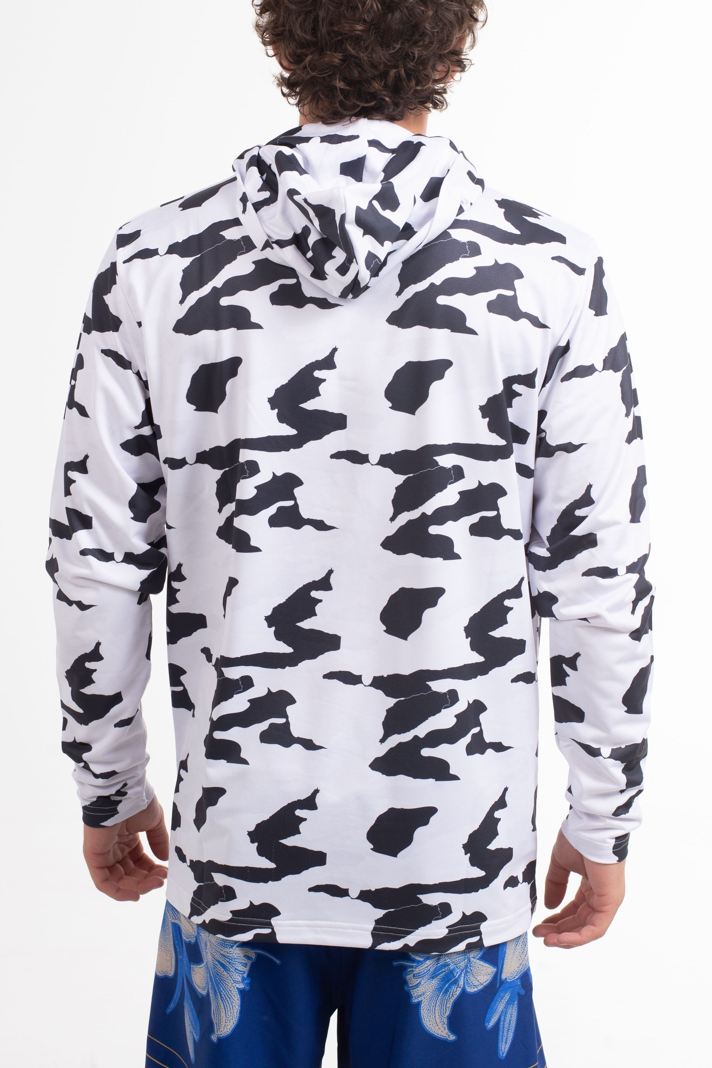 VAST Camo Hooded Long Sleeve Sun Savior 防曬機能帽T 官方商品圖 6 迷彩白