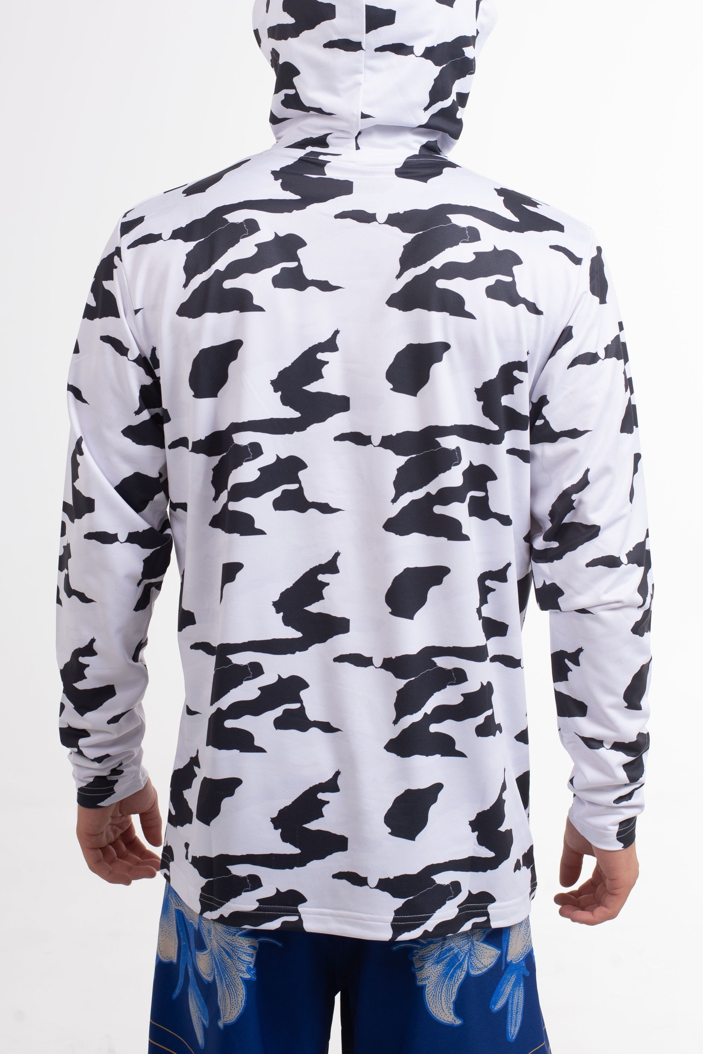 VAST Camo Hooded Long Sleeve Sun Savior 防曬機能帽T 官方商品圖 10 迷彩白
