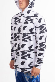 VAST Camo Hooded Long Sleeve Sun Savior 防曬機能帽T 官方商品圖 11 迷彩白