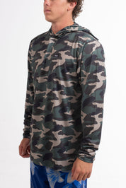 VAST Camo Hooded Long Sleeve Sun Savior 防曬機能帽T 官方商品圖 7 迷彩綠