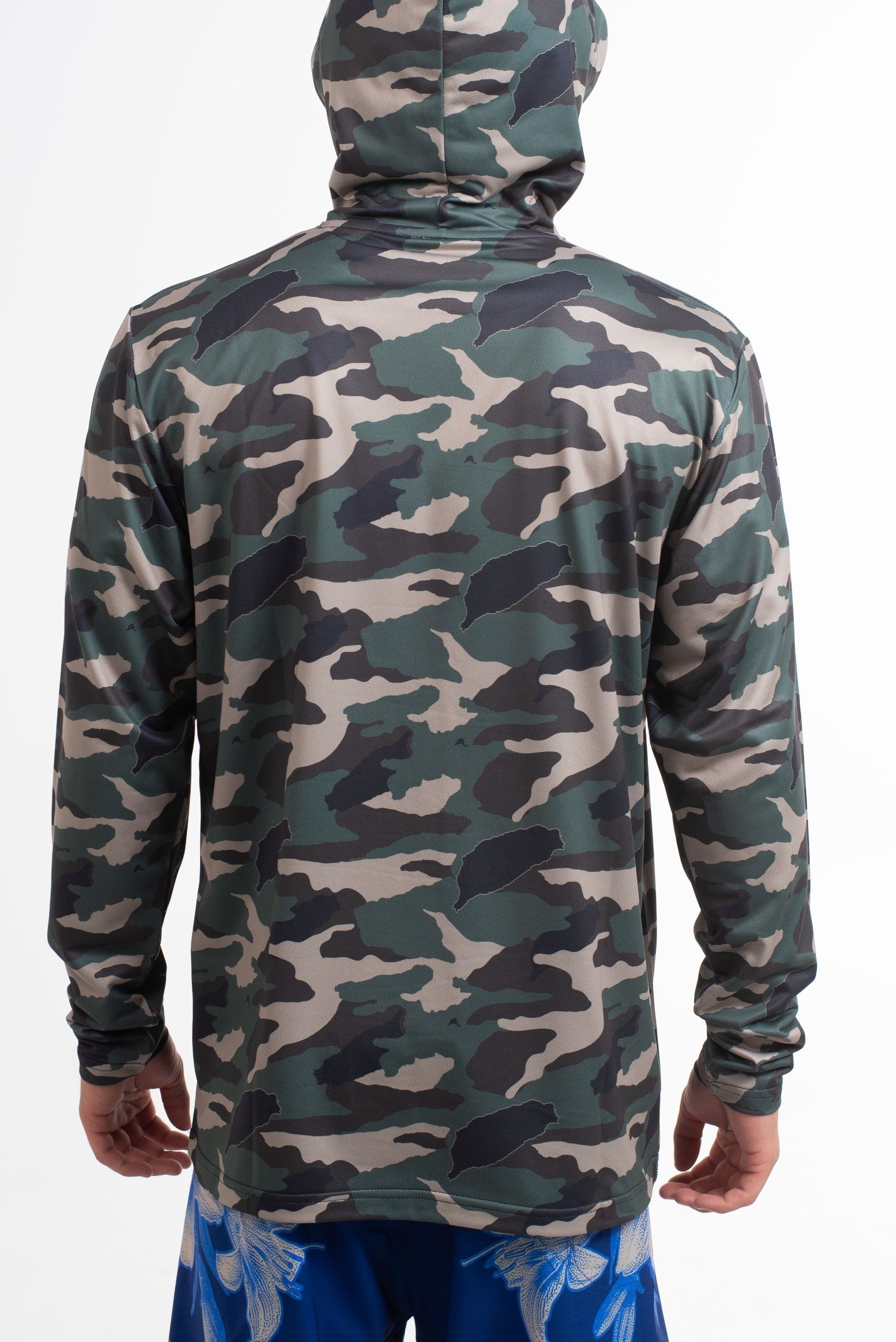 VAST Camo Hooded Long Sleeve Sun Savior 防曬機能帽T 官方商品圖 10 迷彩綠