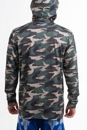 VAST Camo Hooded Long Sleeve Sun Savior 防曬機能帽T 官方商品圖 10 迷彩綠