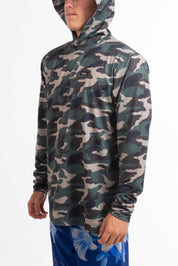VAST Camo Hooded Long Sleeve Sun Savior 防曬機能帽T 官方商品圖 11 迷彩綠