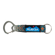 美國製 KAVU Crackitopen 開瓶扣環鑰匙圈-深藍幾何