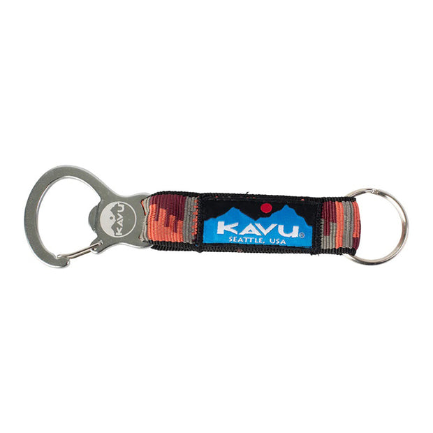 美國製 KAVU Crackitopen 開瓶扣環鑰匙圈-珊瑚韻動
