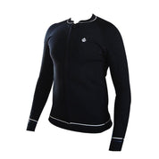 Saint Jacques 3mm 男半身夾克式長袖衝浪防寒衣 - 黑