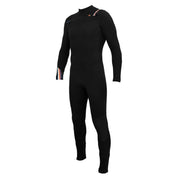 Saint Jacques 3/2 mm 男前拉鍊式全身衝浪防寒衣 - 黑底夕陽橘 (限定款)