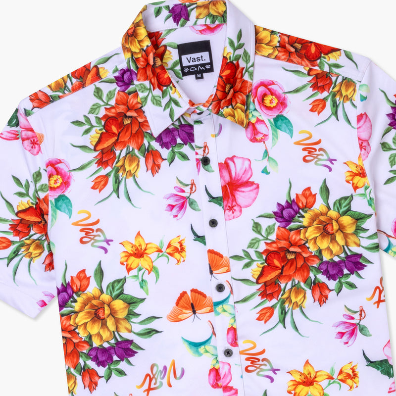 VAST 熱帶花卉防曬機能衝浪襯衫