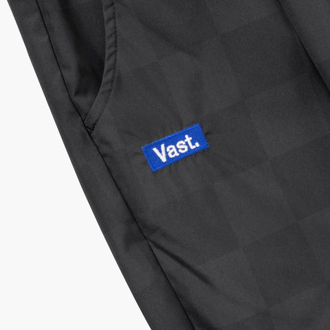 VAST 型格輕量級工裝長褲 - 棋盤格黑