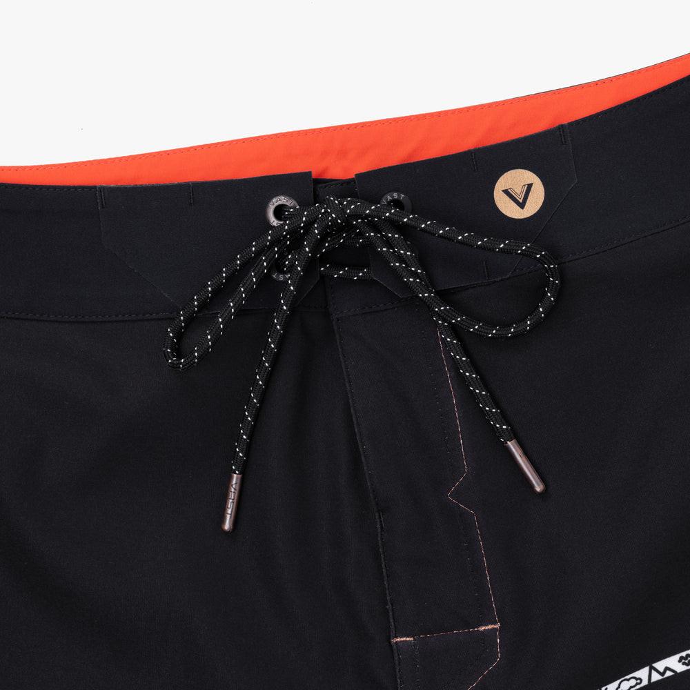 VAST 銅系列機能衝浪褲 簡約線條黑