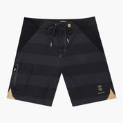VAST 金系列機能衝浪褲 硬派條紋 - 黑