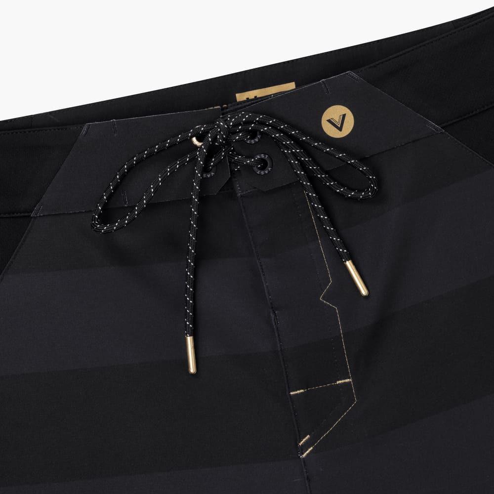 VAST 金系列機能衝浪褲 硬派條紋 - 黑