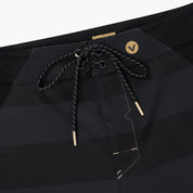 VAST 金系列機能衝浪褲 硬派條紋 - 黑