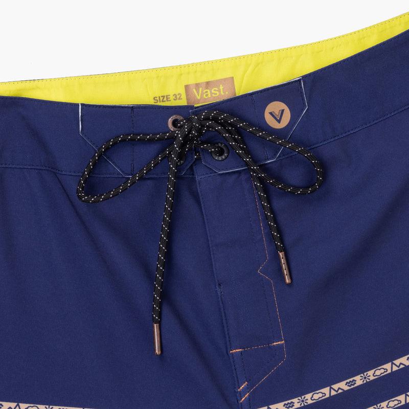 VAST 銅系列機能衝浪褲 簡約線條海軍藍