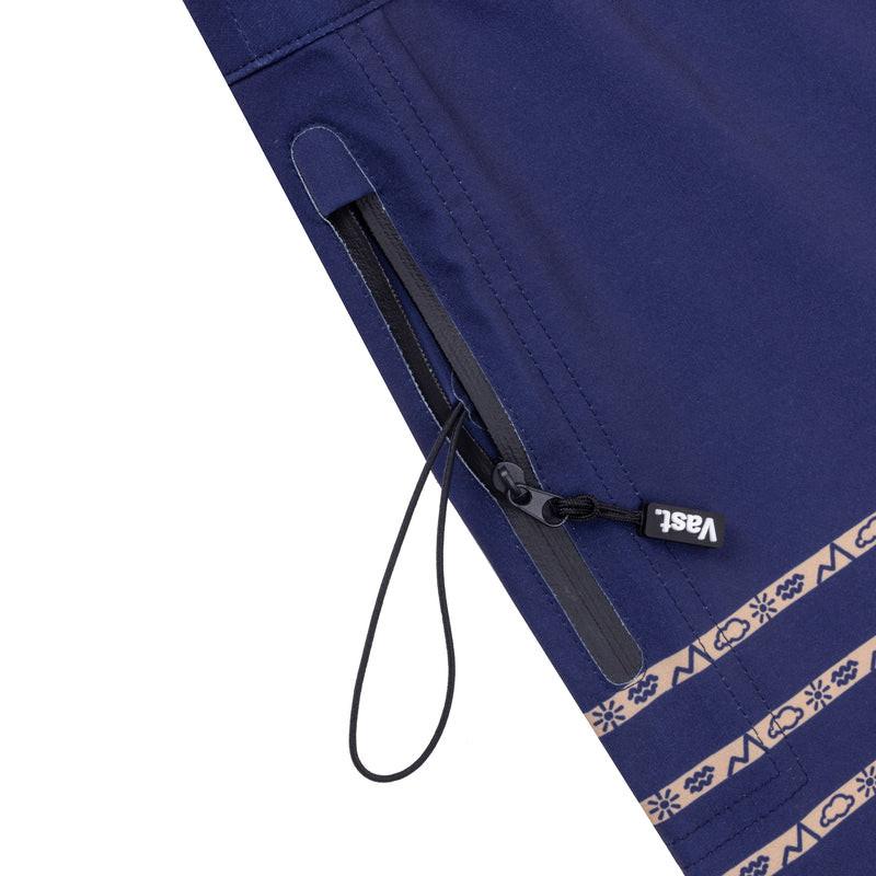 VAST 銅系列機能衝浪褲 簡約線條海軍藍